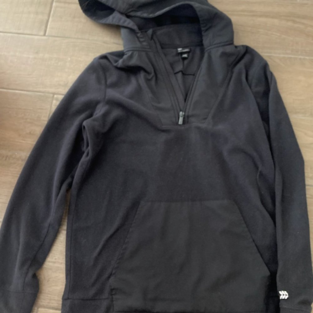 Girls All in Motion Black Fleece Hoodie